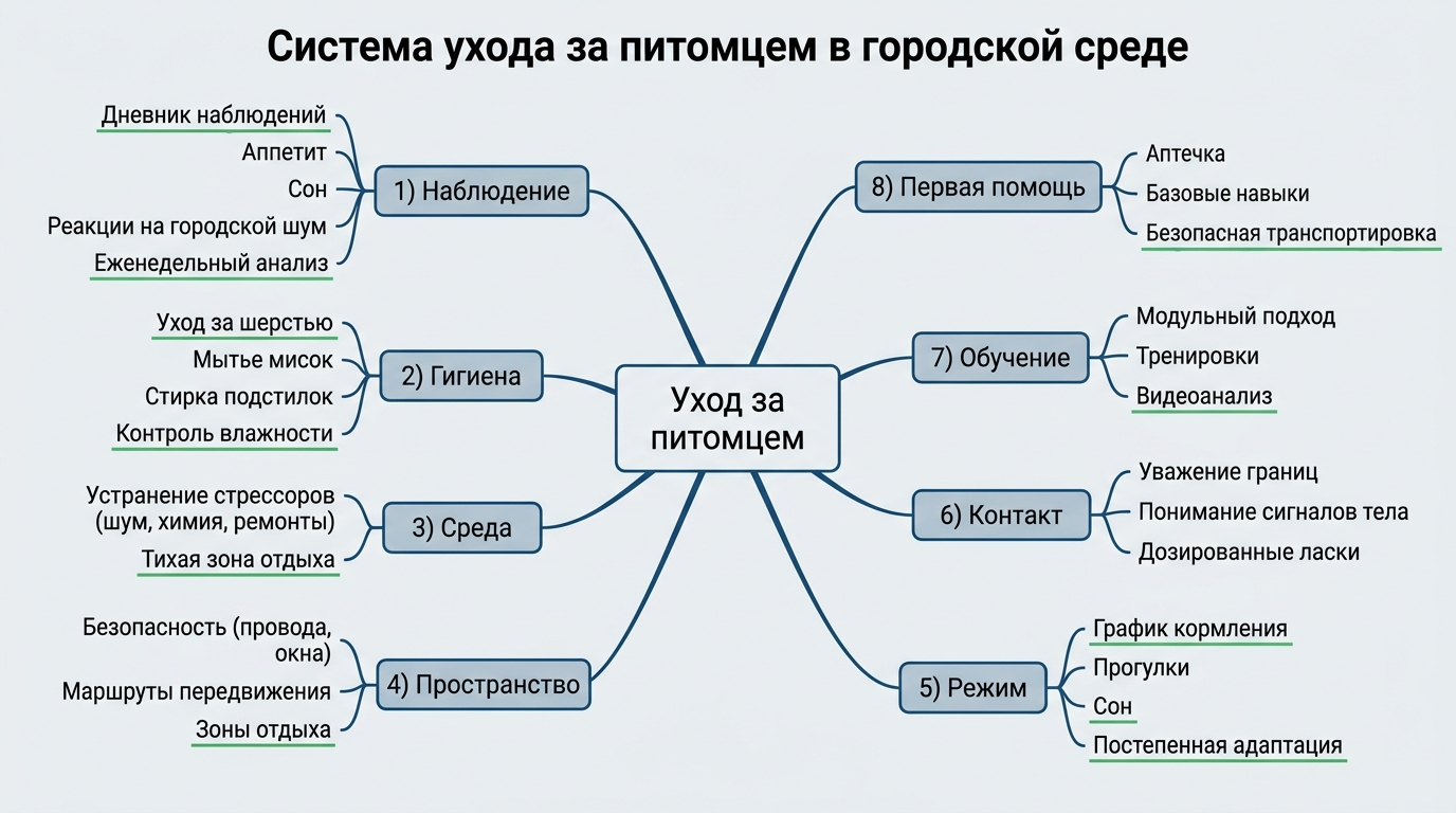 Система ухода за питомцев в городе